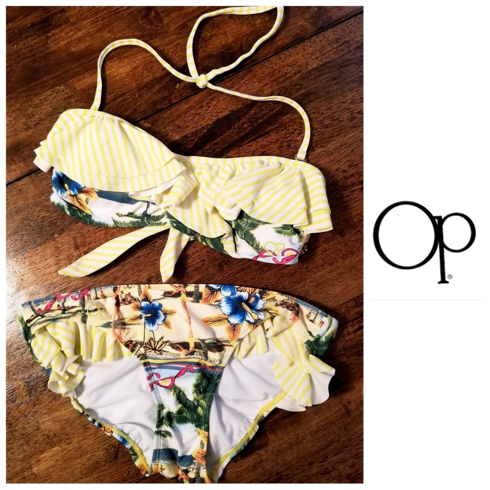 OP Ruffle Two Piece Bathing